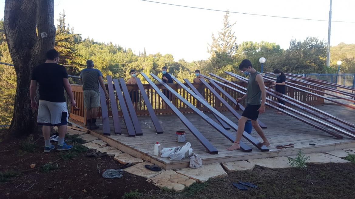 הכנות לפתיחת מרכז חינוכי משלים באלון הגליל