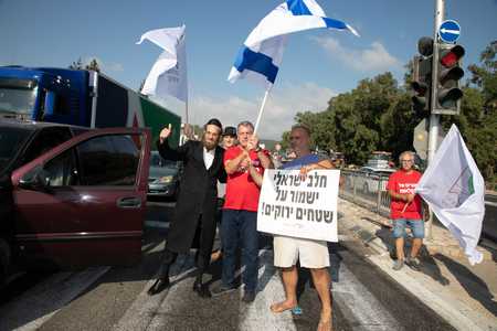 מחאת החקלאים בצומת מגידו