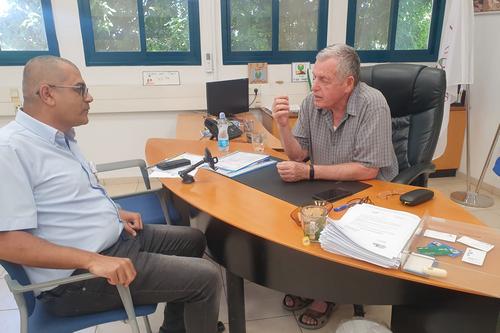  ראש המועצה אייל בצר עם עם עוד מוראד מפרע