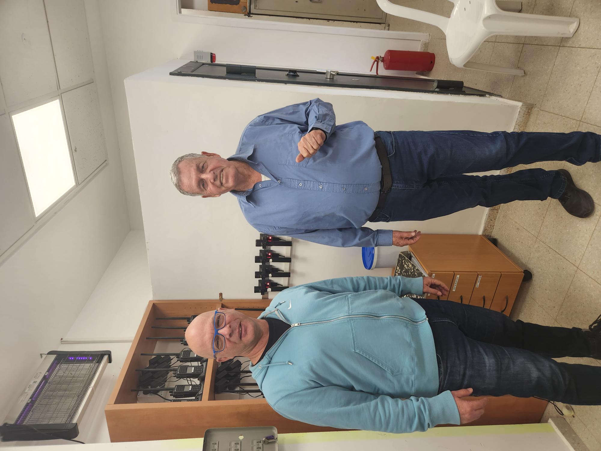 ראש המועצה אייל בצר וממונה חירום ובטחון ניר שנער