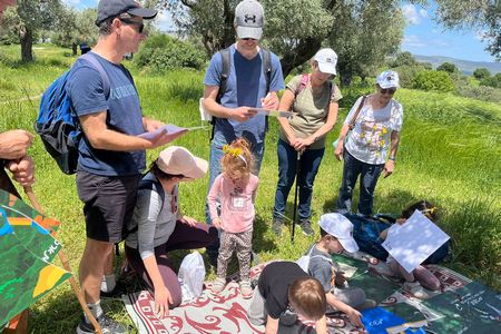 משפחה בפעילות בצעדת המשנה