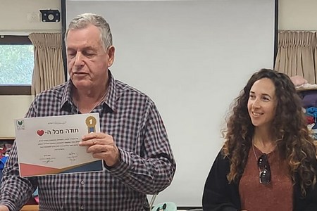 אייל בצר, ראש המועצה ונטע הדס – מנהלת מחלקת התנדבות