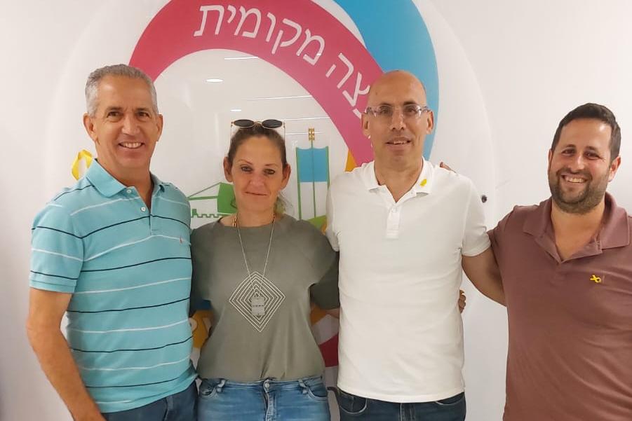 מימין לשמאל: עידו גרינבלום – ראש המועצה המקומית קרית טבעון, אסף אוברלנדר – ראש המועצה המקומית רמת ישי, שלומית שיחור רייכמן - ראשת המועצה האזורית עמק יזרעאלוגיל לין – ראש המועצה האזורית מגידו