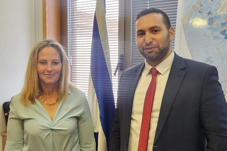 ראשת המועצה בפגישה עם שר הנגב, הגליל והחוסן הלאומי – יצחק וסרלאוף