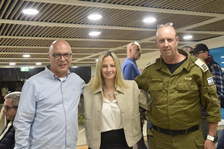 ראשת המועצה עם שגיא מצא - יקלר המועצה ומנהל אגף חירום וביטחון - ניר שנער