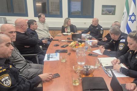 פגישה עם מפקד מחוז צפון במשטרת ישראל