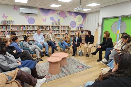 מפגש עם הצוות החינוכי בבית ספר מרומי שדה