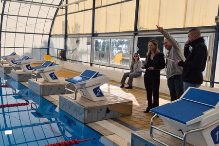 סיור בבריכת השחייה נהלל לקראת סיום השיפוץ