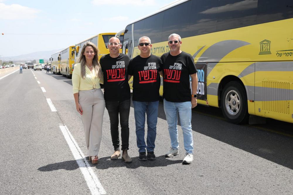 שלומית שיחור רייכמן, ראשת המועצה האזורית עמק יזרעאל,אסף אוברלנדר, ראש המועצה המקומית רמת ישי, גיל לין, ראש המועצה האזורית מגידו וליאור פלג, מנכ