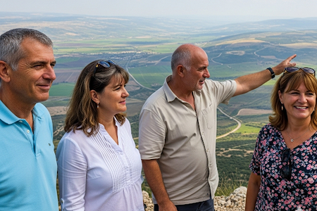 קבוצת אנשחם בסיור בעמק יזרעאל