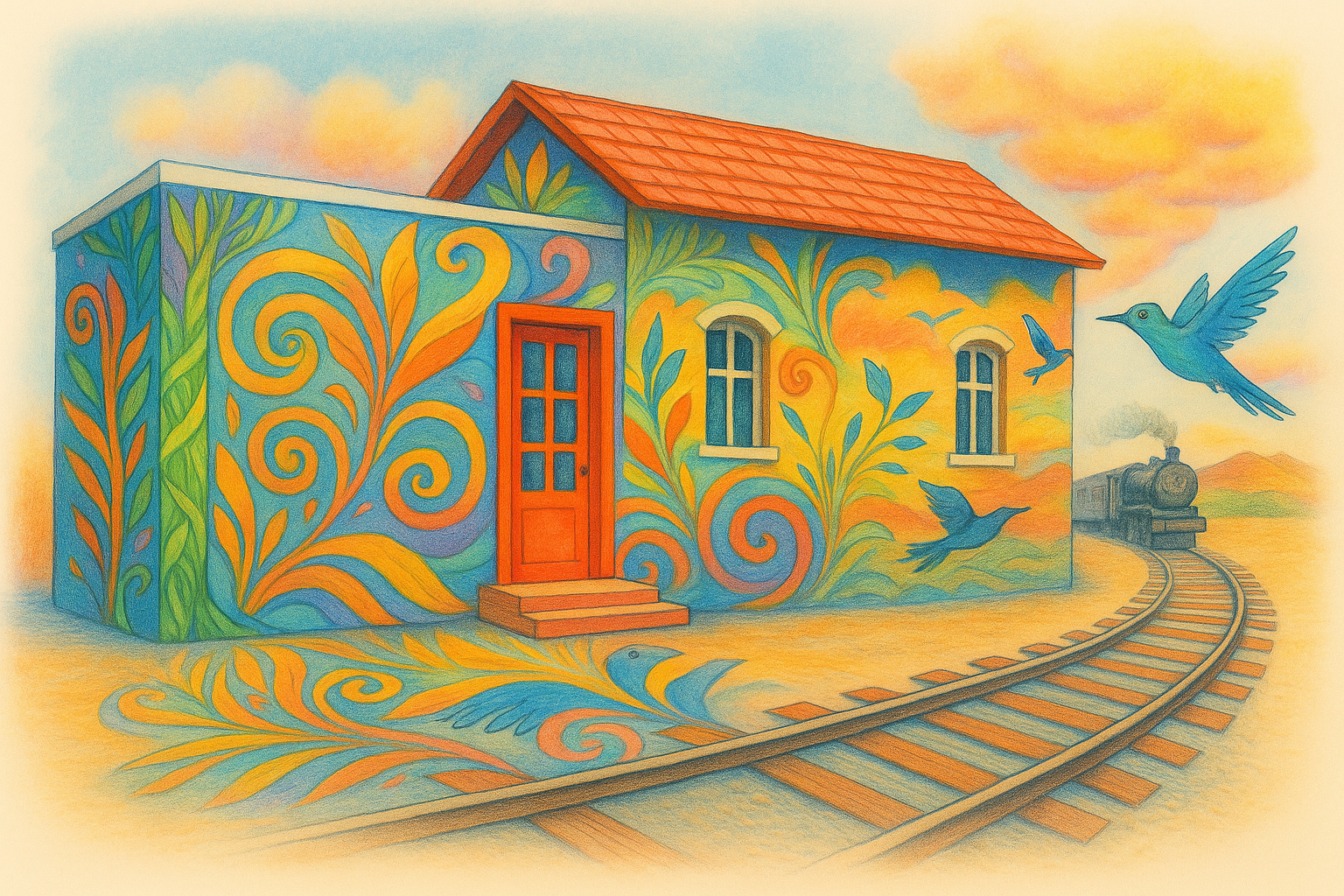 דימוי לתחנת האמנים והאמניות בכפר יהושע