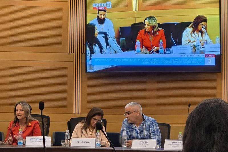 בדיון בוועדה לביטחון לאומי בכנסת בדרך למשטרה המועצתית שלנו