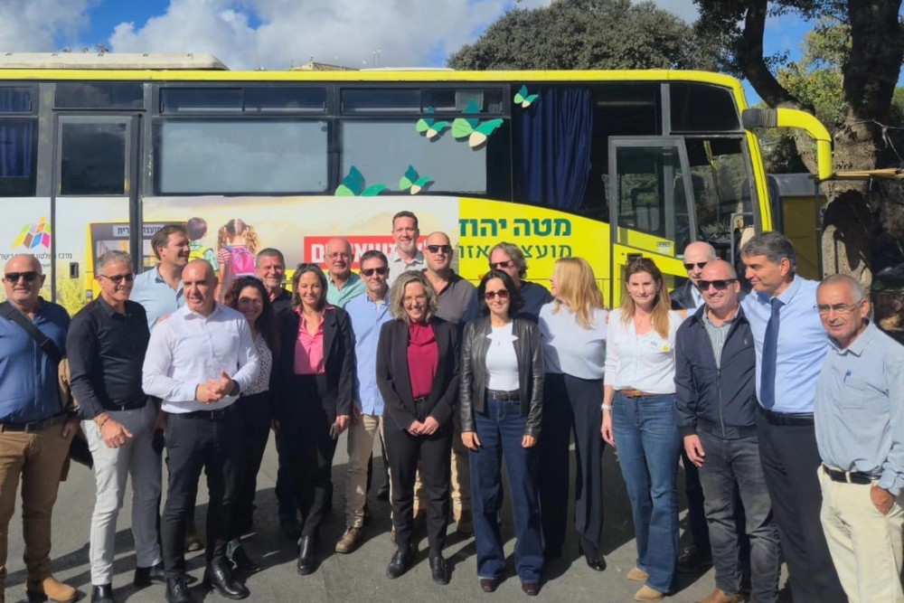 ראשי הרשויות שהשתתפו במחאת האוטובוסים