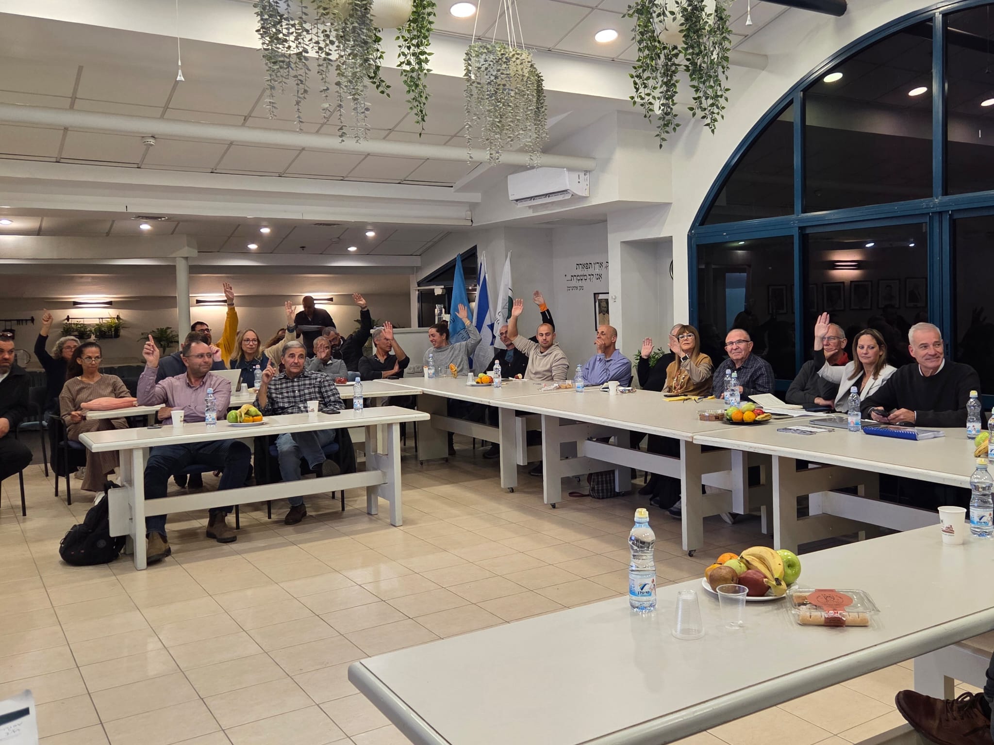 הצבעה לאישור תקציב המועצה