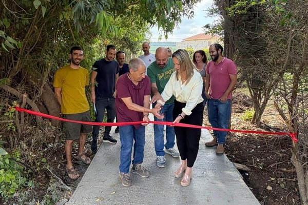 ראשת המועצה בחנוכת השביל החדש בבית לחם הגלילית